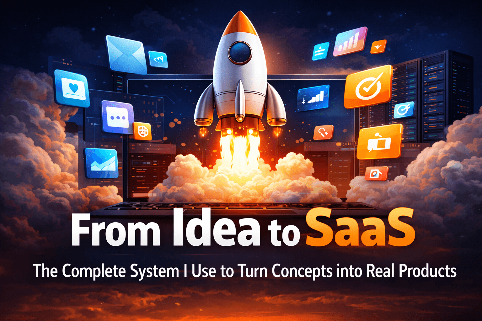 From Idea to SaaS: The Complete System I Use to Turn Concepts into Real Products