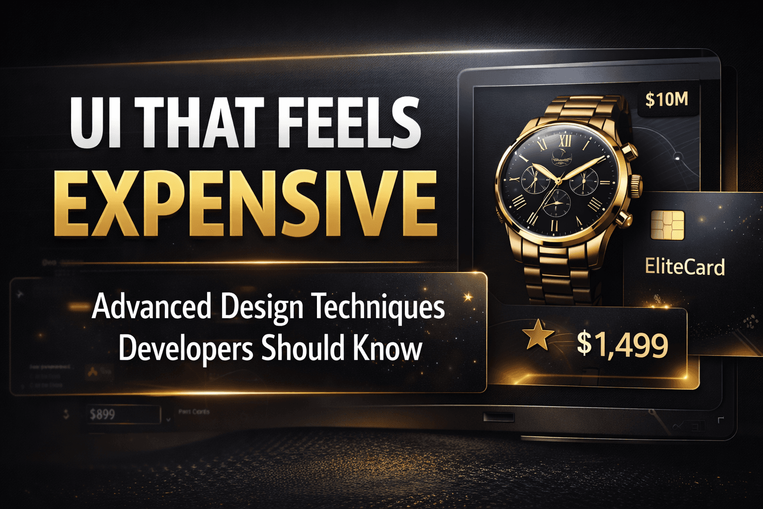 UI That Feels Expensive: Advanced Design Techniques Developers Should Know